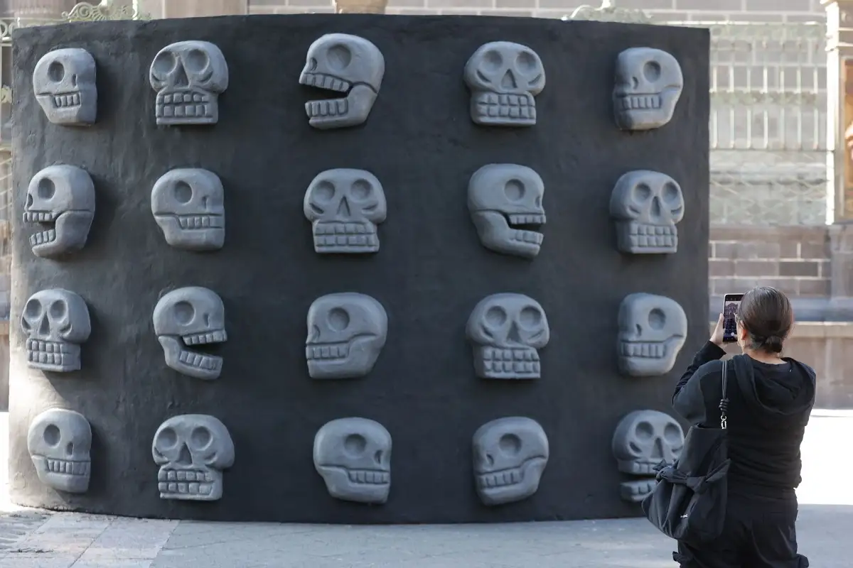 Así decoraron la ciudad de Puebla para el Día de Muertos; estos son los mejores spots