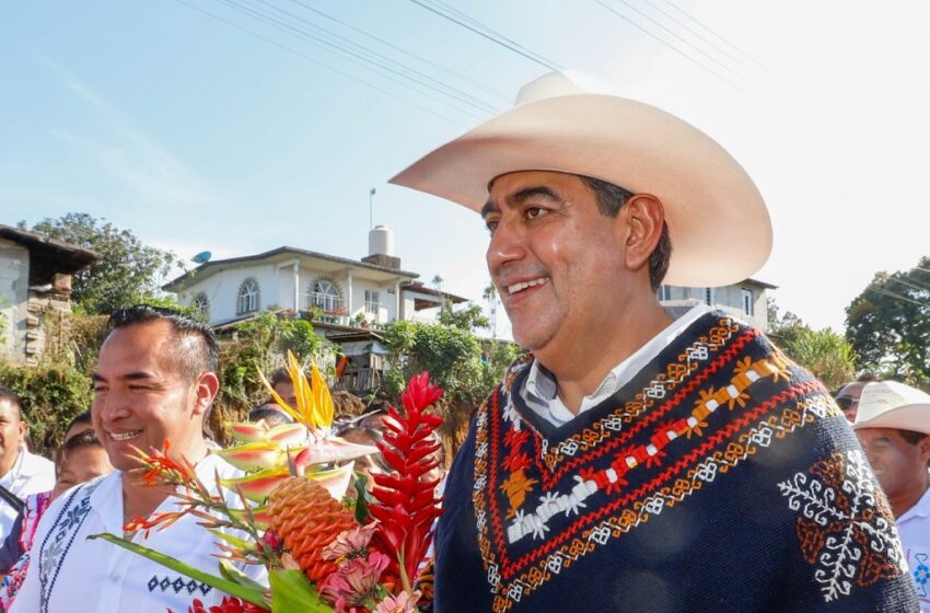  Deja huella gobierno estatal en todos los municipios de Puebla: Sergio Salomón