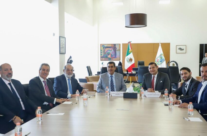  En alianza con el empresario Carlos Slim, Puebla traza ruta de inversión y tecnología al servicio de Puebla: Armenta