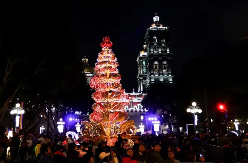  ¿Cuándo será el encendido del árbol de navidad en Puebla?
