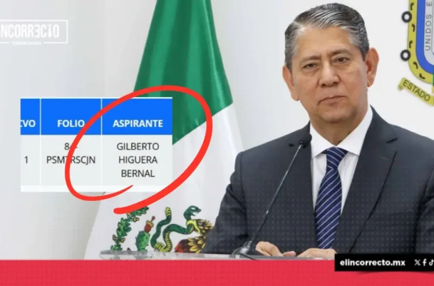  Gilberto Higuera se registra para ser ministro de la SCJN