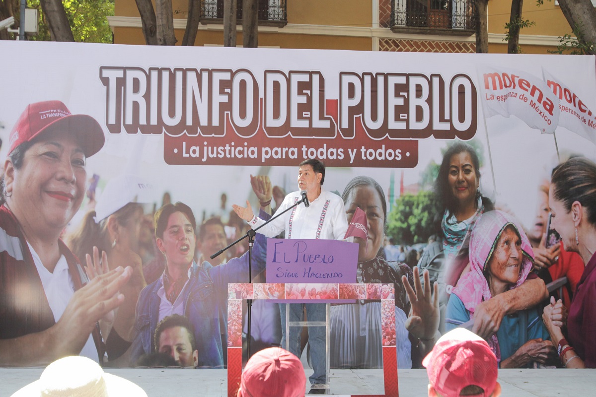 “Sergio Salomón ha sido un espléndido compañero y un gran gobernador” Noroña en visita a Puebla