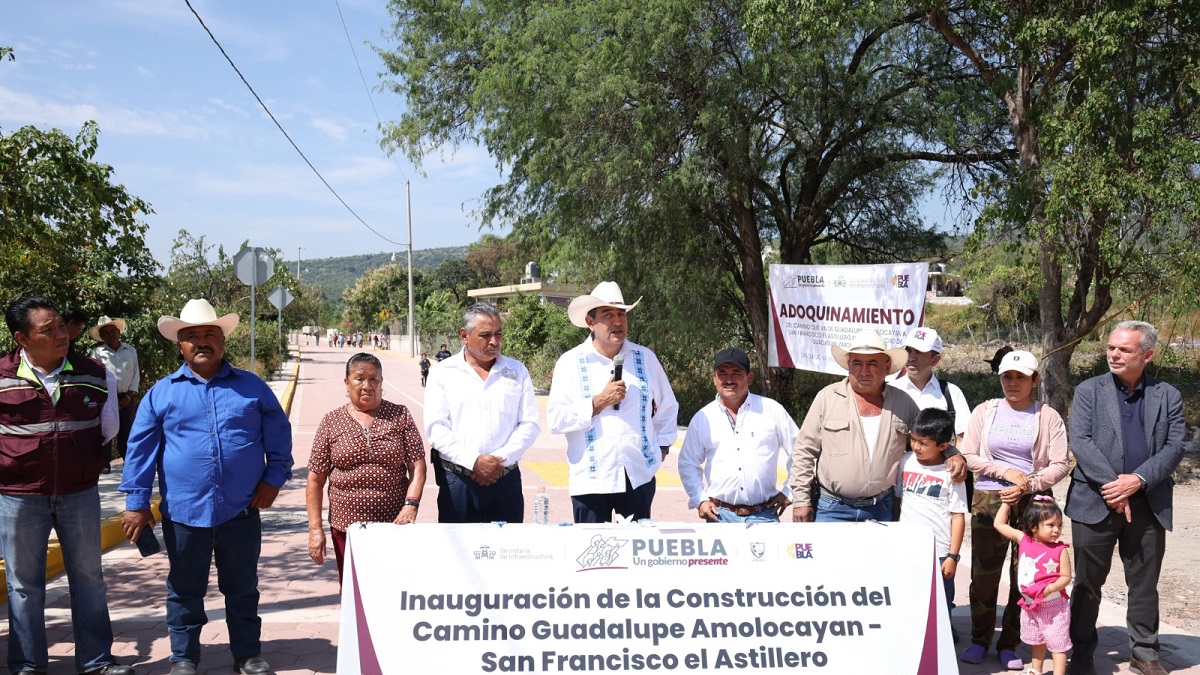 Inaugura Sergio Salomón obras carreteras en Xochitepec, Huaquechula y Tochimiltzingo