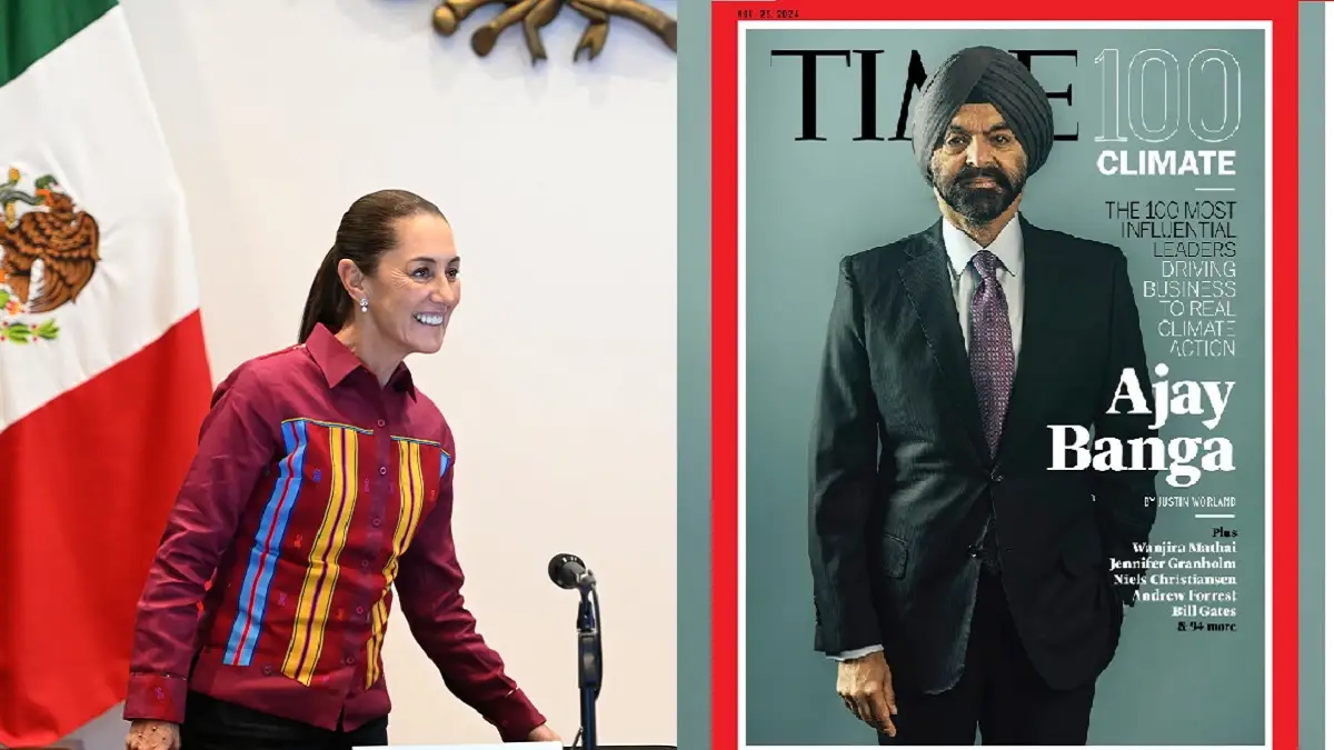 Revista Time incluye a Sheinbaum en el top 100 de líderes ambientales más influyentes