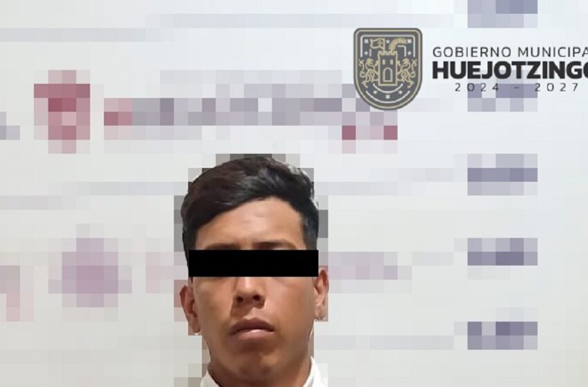  Seguridad pública de Huejotzingo detiene a Alexis n. Por conducir motocicleta con reporte de robo