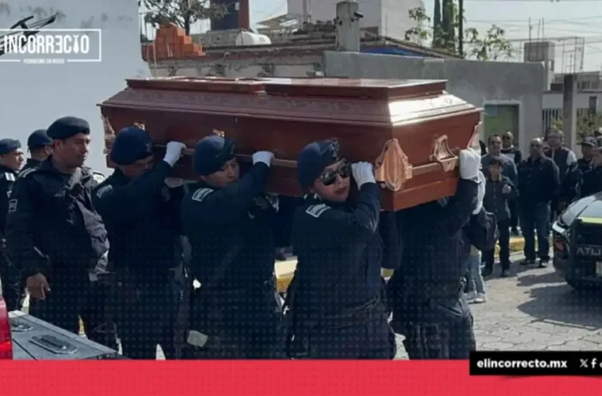  Atlixco de luto: rinden homenaje póstumo a dos policías municipales