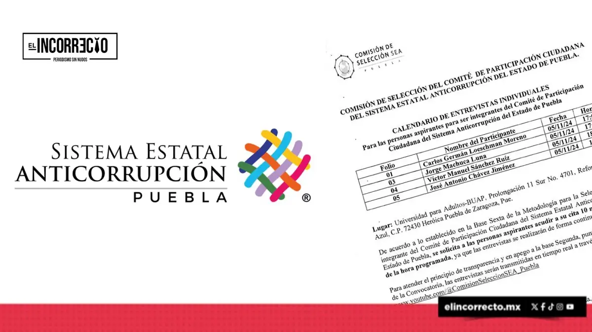 Esta es la lista de aspirantes al Comité de Participación Ciudadana del Sistema Anticorrupción