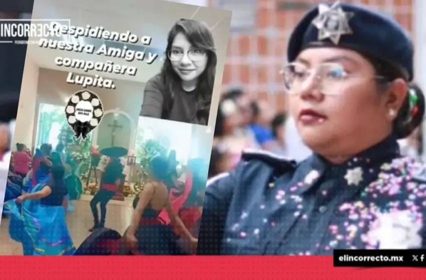  La emotiva despedida del Ballet Folklórico de Atlixco a la policía Lupita Reyes; también era bailarina