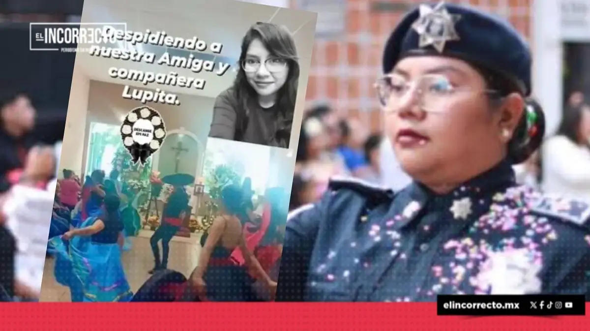 La emotiva despedida del Ballet Folklórico de Atlixco a la policía Lupita Reyes; también era bailarina