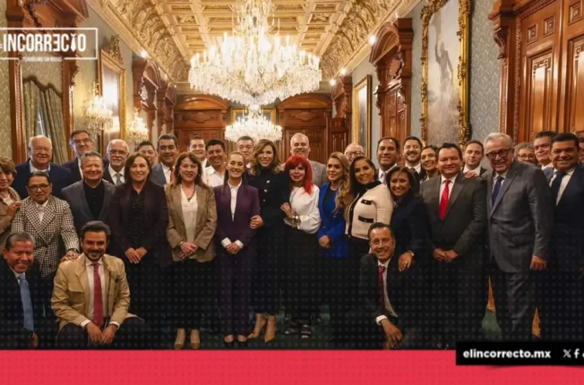  Gobernadores de Puebla participan en reunión con Claudia Sheinbaum para evaluar avances del IMSS-Bienestar