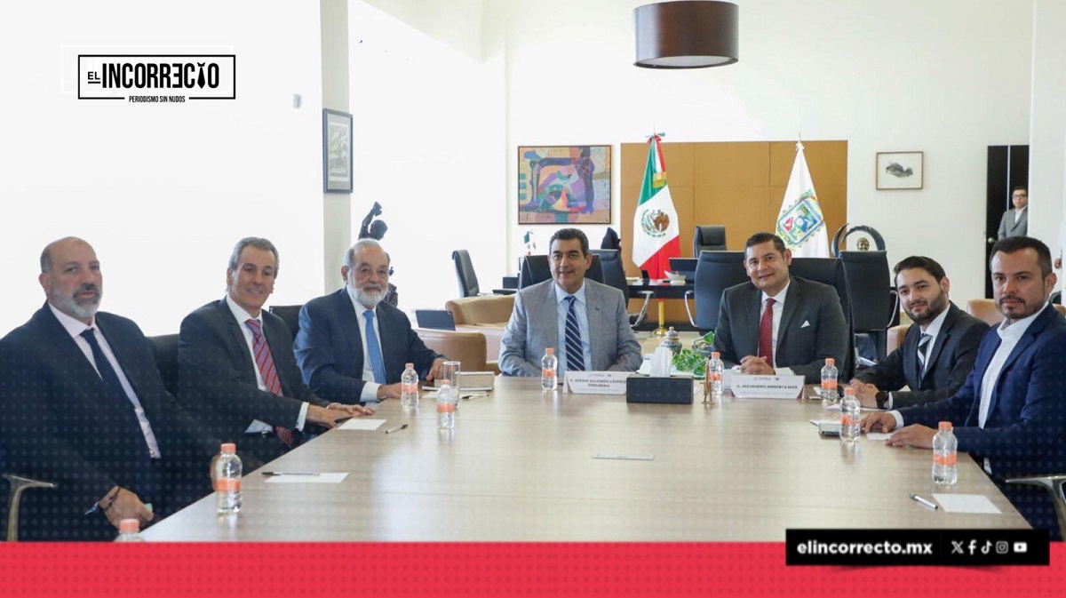 Carlos Slim, Sergio Salomón, Armenta y Pepe Chedraui impulsan plan de revitalización del Centro 