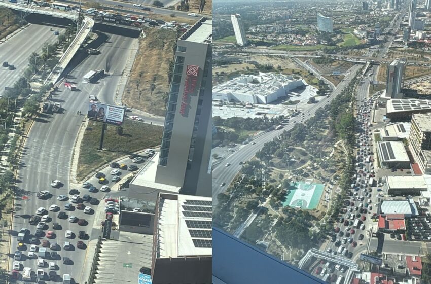  ¡Caos en Vía Atlixcáyotl! Tráiler con gas natural vuelca y bloquea el tráfico por horas