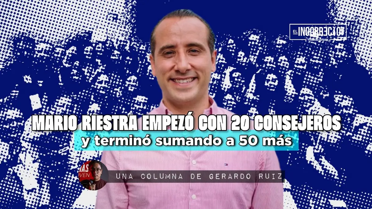Mario Riestra empezó con 20 consejeros y terminó sumando a 50 más