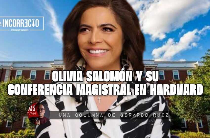  Olivia Salomón y su conferencia magistral en Harvard University