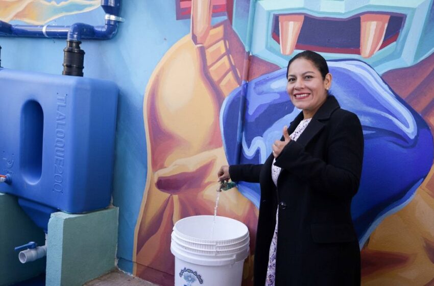  Refuerza Lupita Cuautle prácticas para el cuidado del agua en San Andrés Cholula