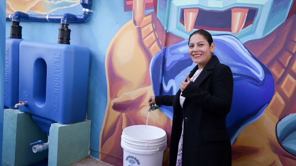 Refuerza Lupita Cuautle prácticas para el cuidado del agua en San Andrés Cholula