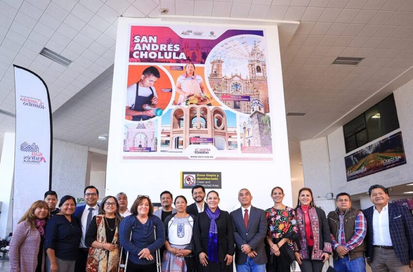 San Andrés Cholula brilla en el Aeropuerto Internacional de Puebla con su riqueza cultural