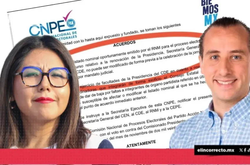  PAN niega depurar lista de Consejeros en Puebla para la renovación de la dirigencia