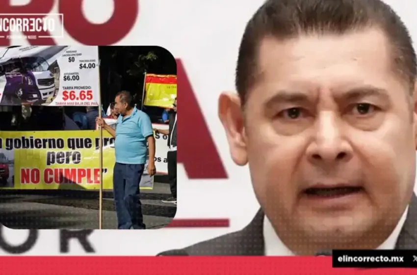  “No nos vamos a arrodillar”, advierte Armenta a transportistas por incremento al pasaje 