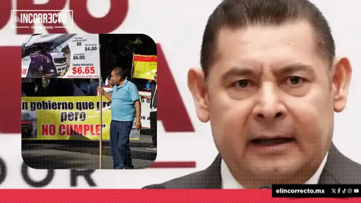 “No nos vamos a arrodillar”, advierte Armenta a transportistas por incremento al pasaje 