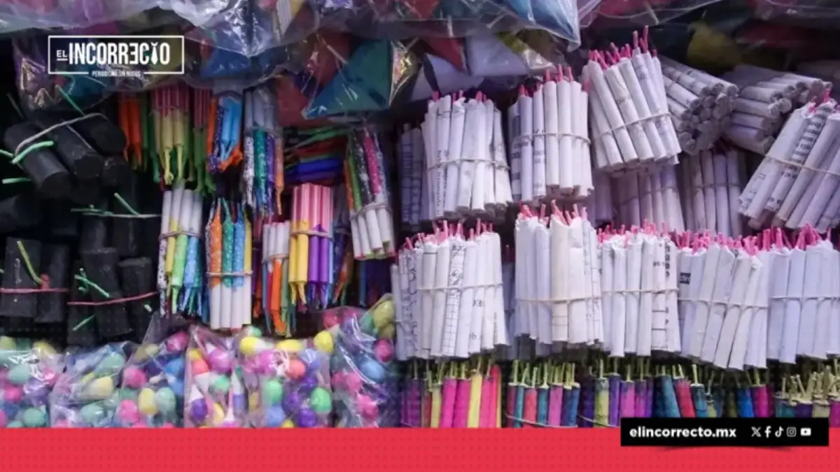 Detectan puntos ilegales de venta de pirotecnia en Puebla por fiestas decembrinas