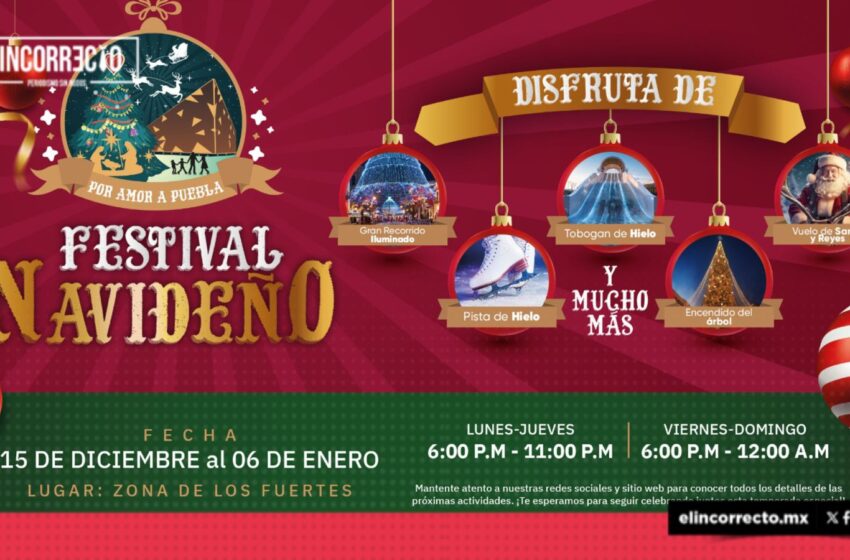  ¡Puebla se llena de magia! Armenta lanza el Festival Navideño para celebrar nuestras tradiciones