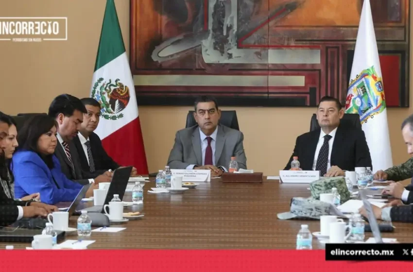  Sergio Salomón y Armenta encabezan mesa de seguridad