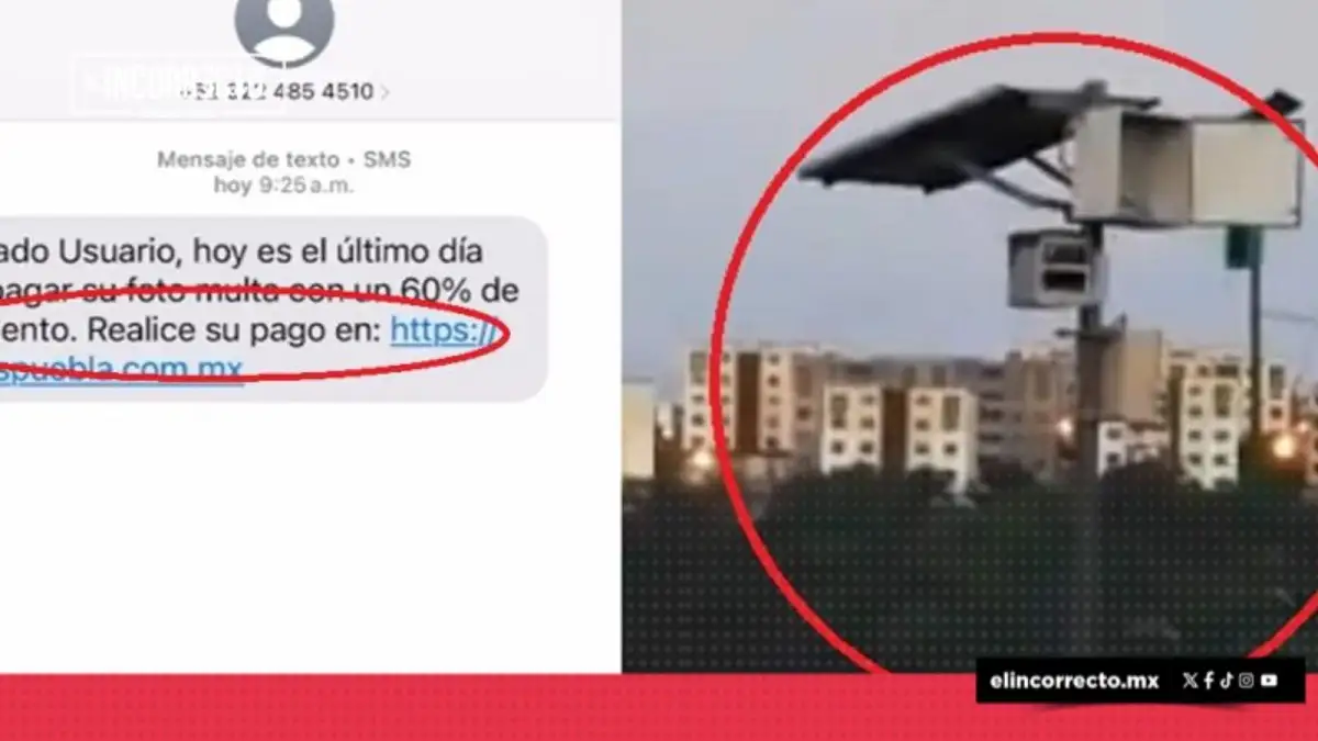 ¡CUIDADO, POBLANOS! Estafan con página falsa para pagar fotomultas (+VIDEO)