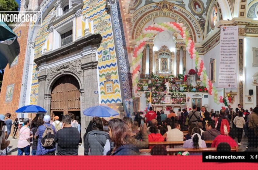  Poblanos y peregrinos adoran a la Virgen de Guadalupe en la Villita del Paseo Bravo (+FOTOS)