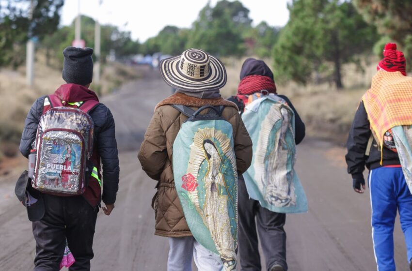  «La fe mueve fronteras»: peregrinos emprenden su camino rumbo a la Basílica de Guadalupe