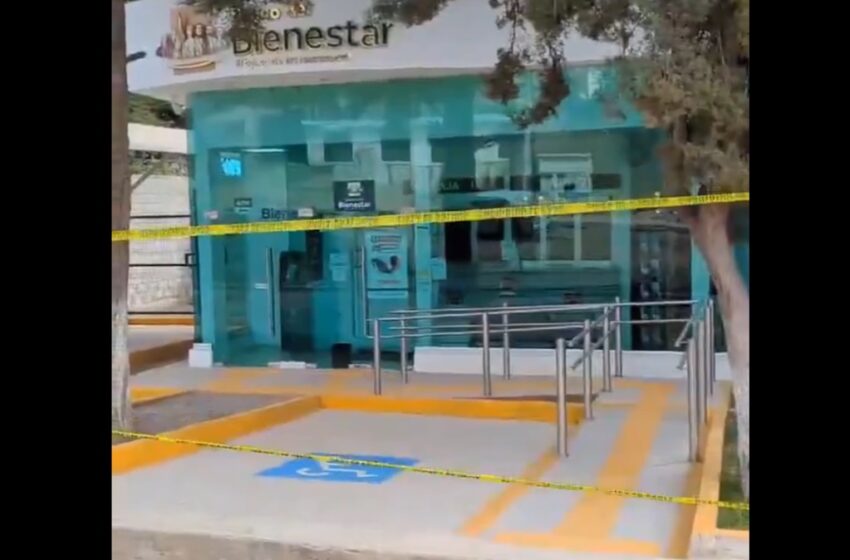  ¡De película! Desconectan alarmas y roban casi un millón de pesos en banco del Bienestar en Puebla
