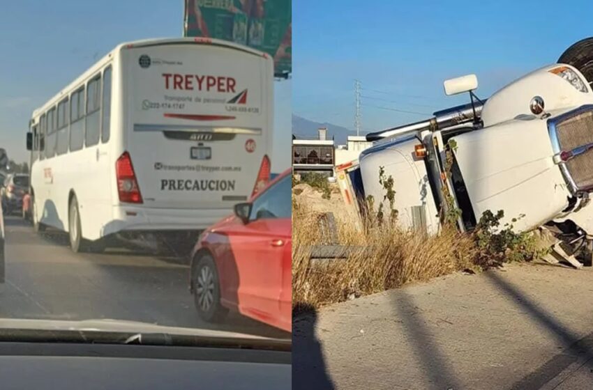  ¡Caos total! Más de 6 horas sin paso en el Periférico por volcadura; Solo motos logran avanzar. Toma rutas alternas.