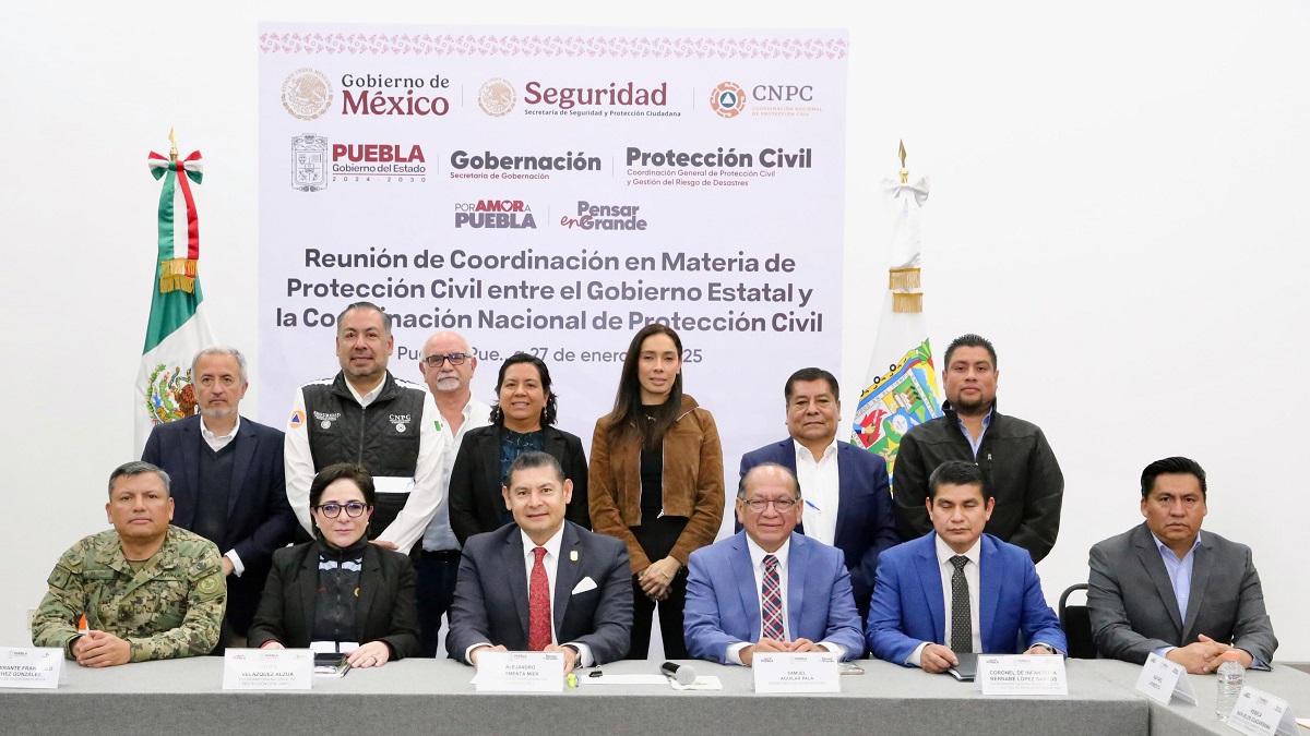 Por la seguridad y protección de las familias, Puebla alineada a la estrategia de la Presidenta Claudia Sheinbaum