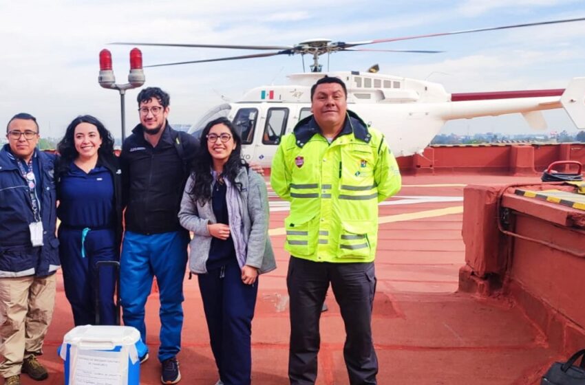  Realiza Salud traslado aéreo de hígado a la Ciudad de México
