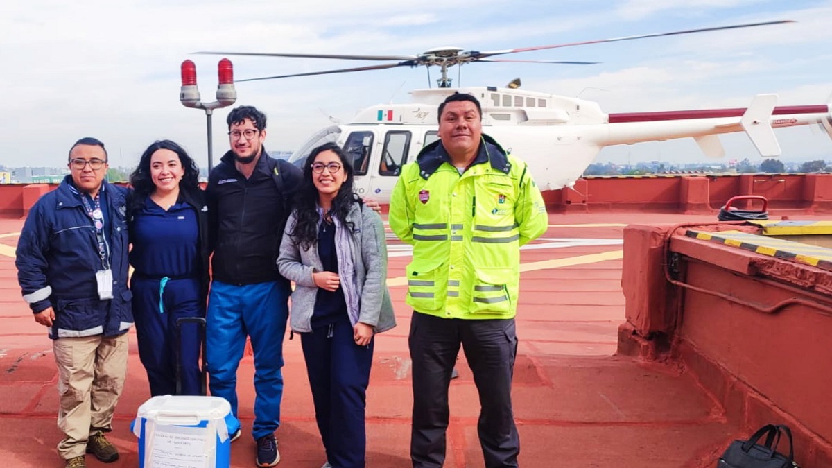 Realiza Salud traslado aéreo de hígado a la Ciudad de México