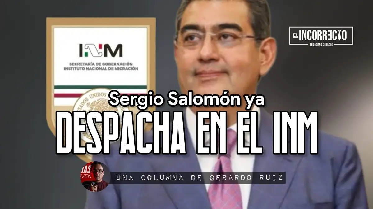 Sergio Salomón ya despacha en el INM