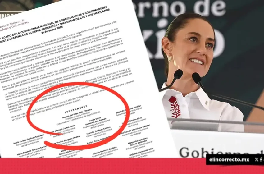  Gobernadores respaldan a Claudia Sheinbaum y a migrantes mexicanos en EUA