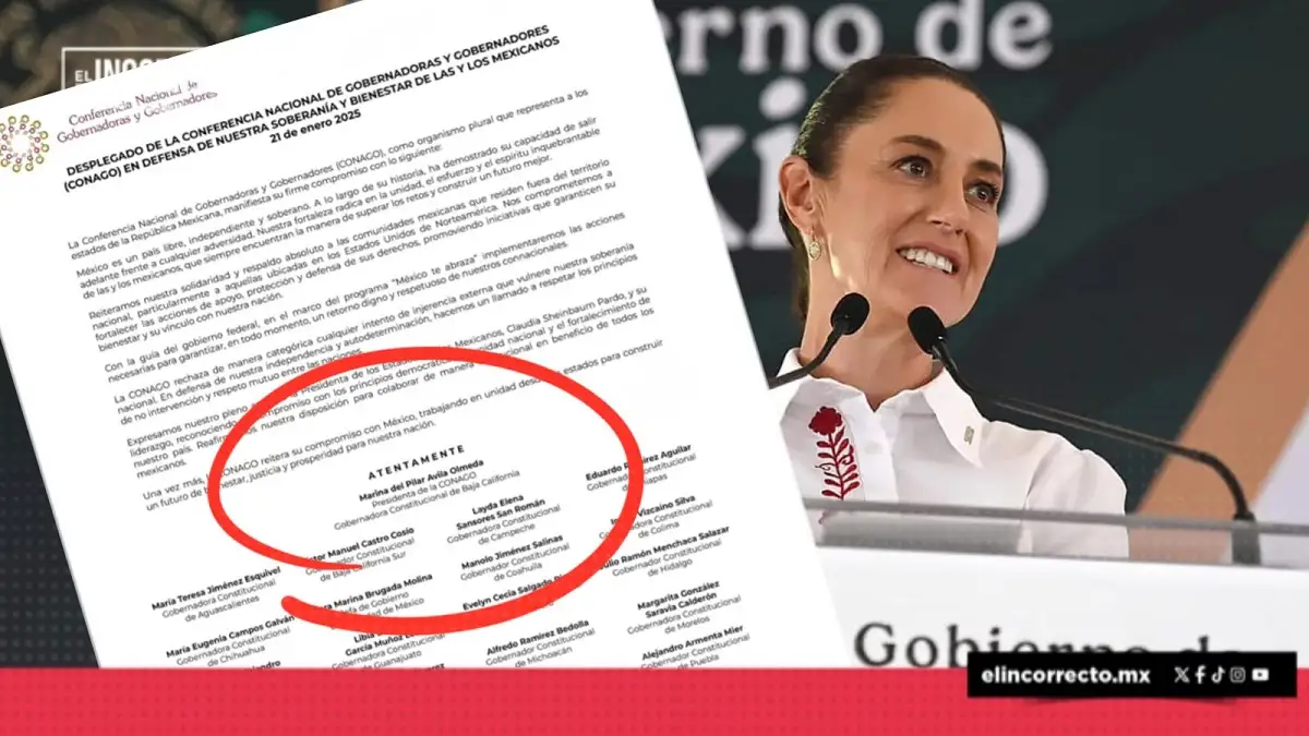 Gobernadores respaldan a Claudia Sheinbaum y a migrantes mexicanos en EUA