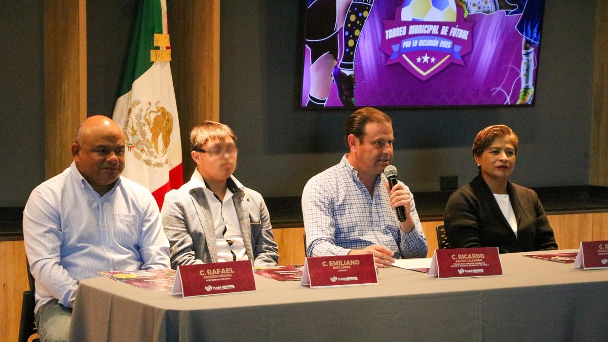 Anuncia el IMDP el Torneo Municipal de Fútbol por la Inclusión 2025 en Puebla