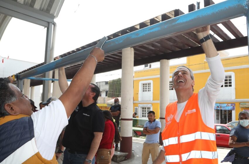  Fortalece Pepe Chedraui mantenimiento de espacios públicos en San Sebastián de Aparicio