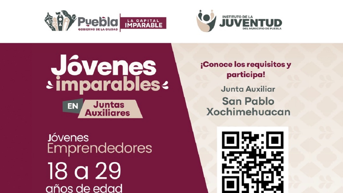 Impulsa IJMP emprendimiento con el programa "Jóvenes Imparables" en juntas auxiliares