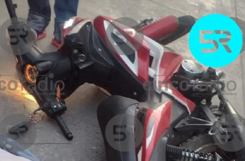  Otro menor accidentado en su motocicleta; ahora en San Lucas el Grande