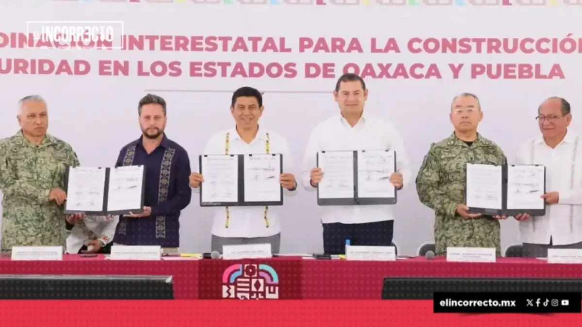 Puebla y Oaxaca firman convenio para blindar su frontera