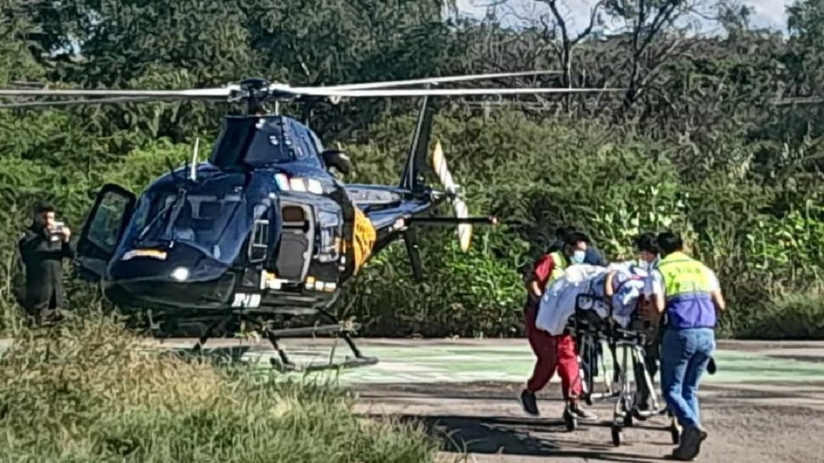Realiza SUMA traslado aéreo de urgencia de una mujer con preeclampsia severa