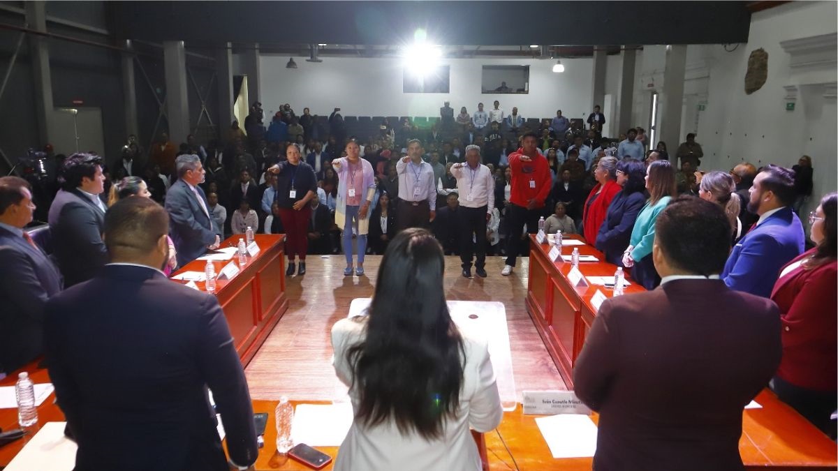 Rinden protesta los presidentes auxiliares de San Pedro Cholula para el periodo 2025-2028