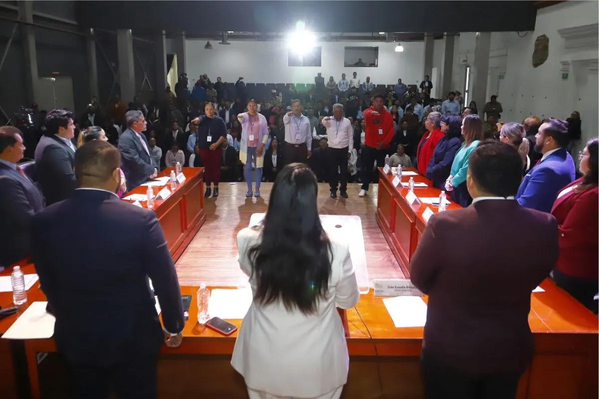 Rinden protesta los presidentes auxiliares de San Pedro Cholula para el periodo 2025-2028