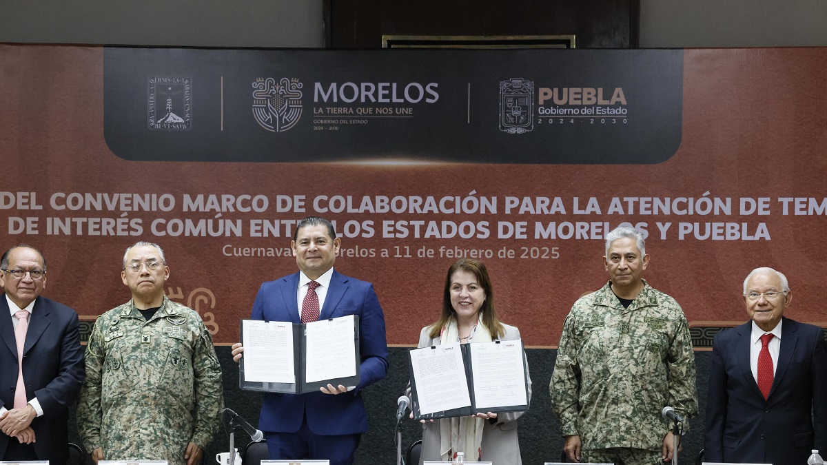 Vamos por Estados seguros, alineados al Plan Nacional de la Dra. Claudia Sheinbaum: Gobiernos de Morelos y Puebla.