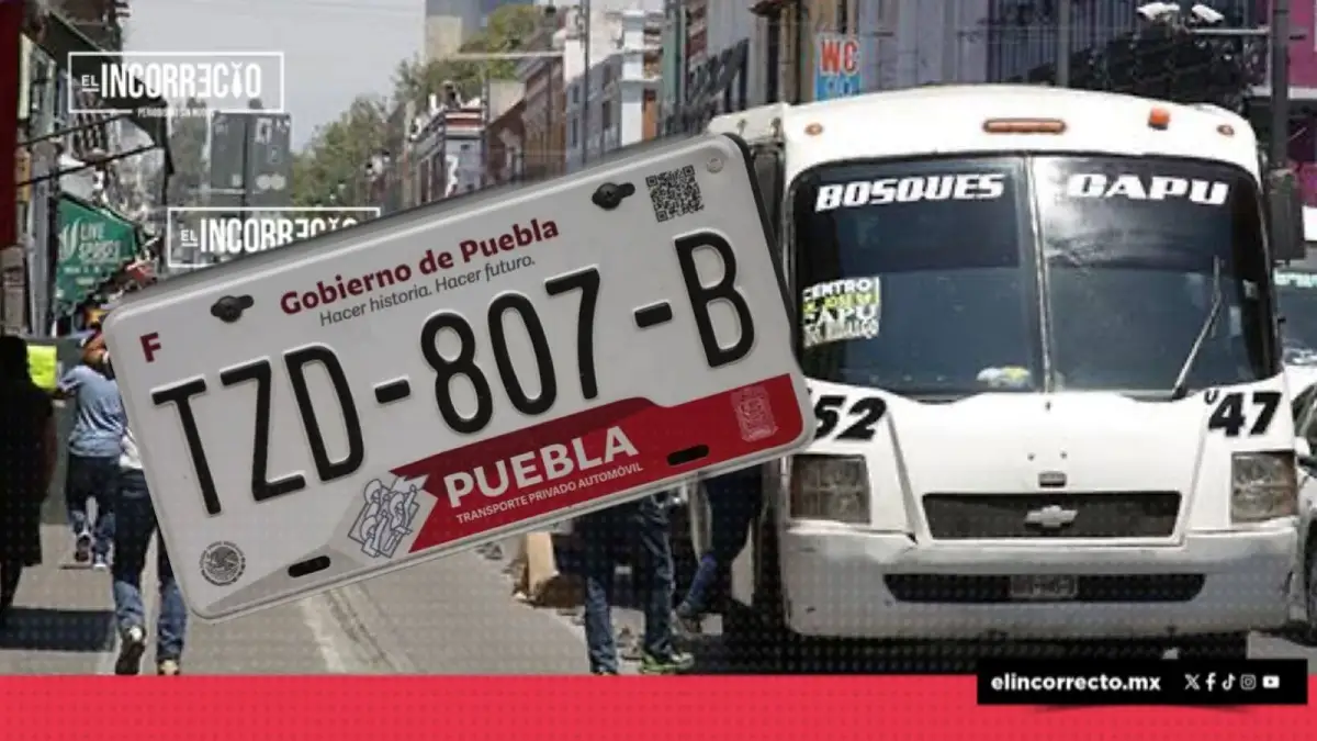 Gobierno lanza licitación para adquirir 40 mil placas para el transporte público en Puebla