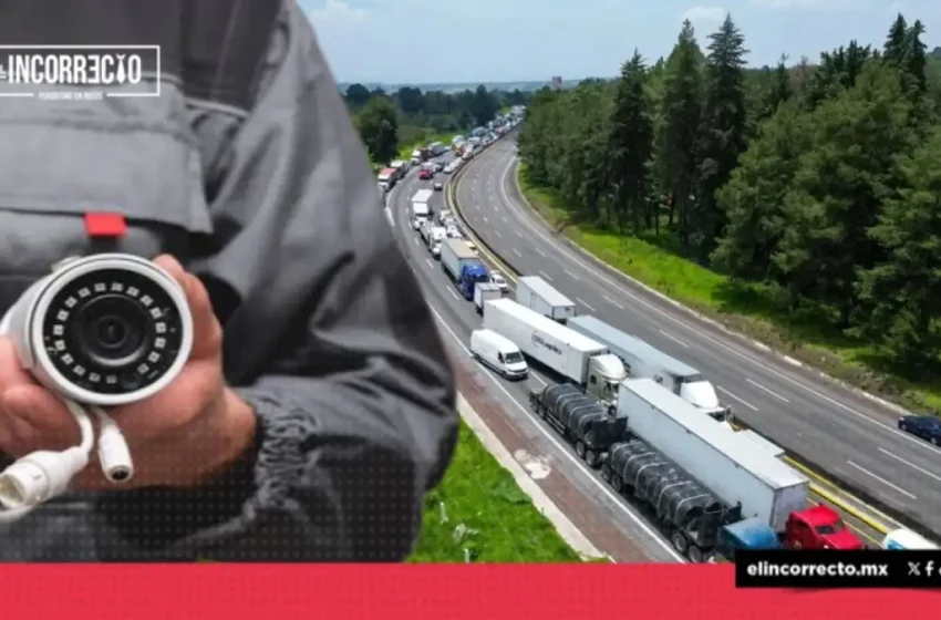  Refuerzan vigilancia en la autopista México-Puebla con 200 cámaras de seguridad