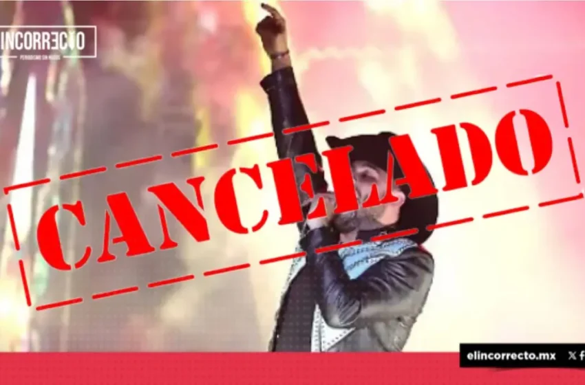  Cancelan convierto de Gerardo Ortiz en el Palenque de Puebla